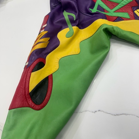 Vintage Marc Buchanan Music-Themed Leather Jacket - Picture 10 of 10